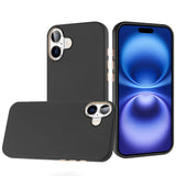 Premium Classy Slick Chromed Around Hybrid Case for iPhone 17 - Black