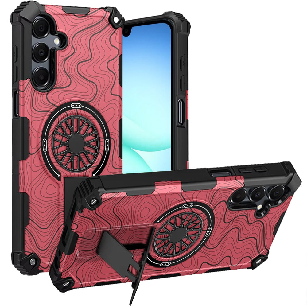 Premium Cd Texture Design Magnetic Car Mount Friendly HQ Case For Samsung A17 5G - A