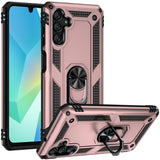 Premium Ring Magnetic Kickstand Hybrid Case For Samsung A16 5G - Rose Gold