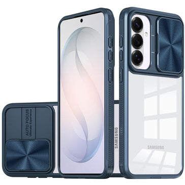HR Premium Fusion Transparent Clear Hybrid Case Cover For Samsung Galaxy S26 Fe - Blue