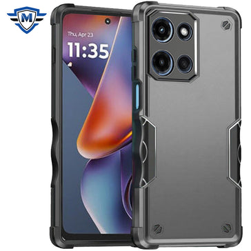Metkase Exquisite Tough Shockproof Hybrid Case For Motorola Moto G 5G 2025 - Grey