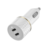 Otterbox 50W 2 Port USB-C PD Car Charger - Cloud Dust