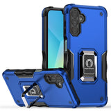 Premium Optimum Magnetic Ring Stand Hybrid Case For Samsung A16 5G - Blue