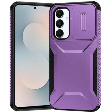 Premium Ultimate U Design Hybrid Case With Camera Window Covering For Samsung S25 FE - Purple