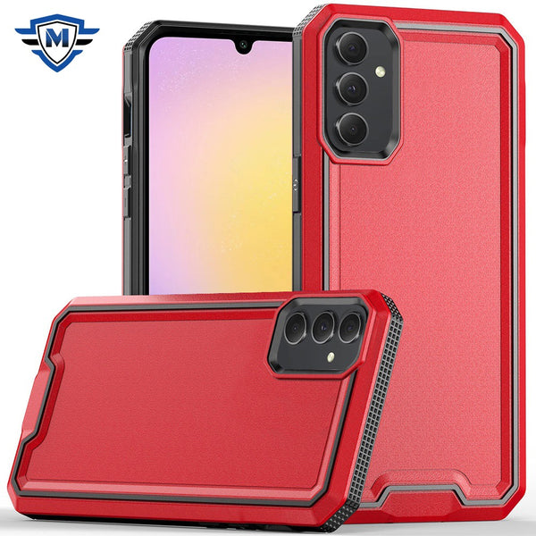 Metkase Rank Tough Strong Modern Fused Hybrid Case In Slide-Out Package For Samsung A25 5G - Red