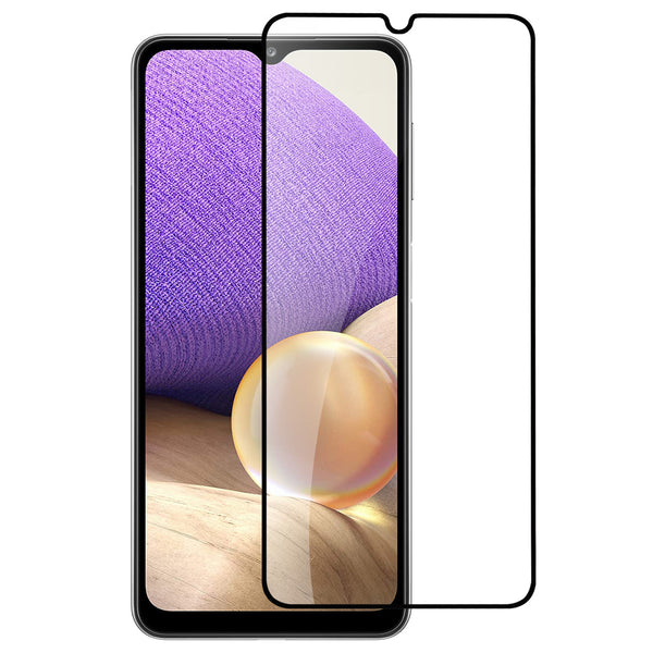 MetKase Black Edged Tempered Glass In Bulk White Paper Card Package For Samsung A14 5G - Black
