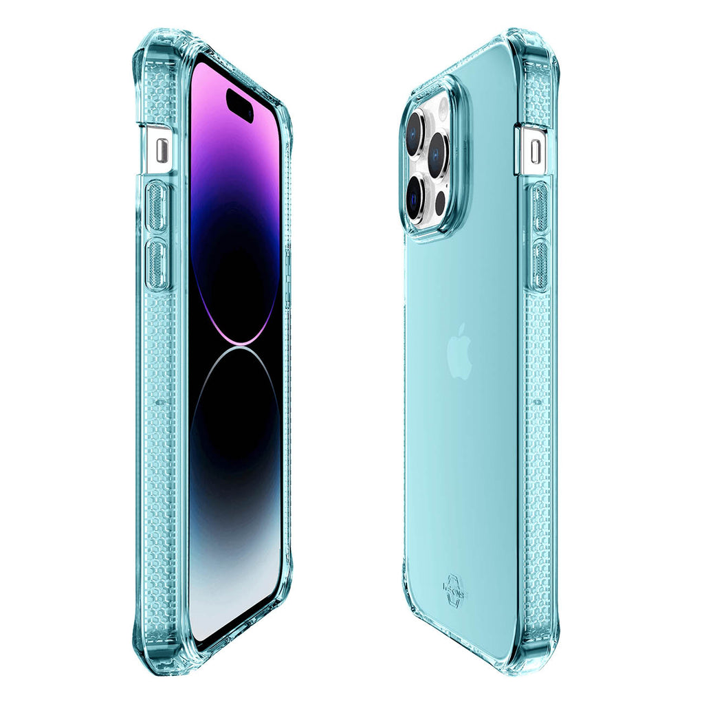 ITSKINS Spectrum Clear Case For iPhone 14 Pro (6.1") - Blue