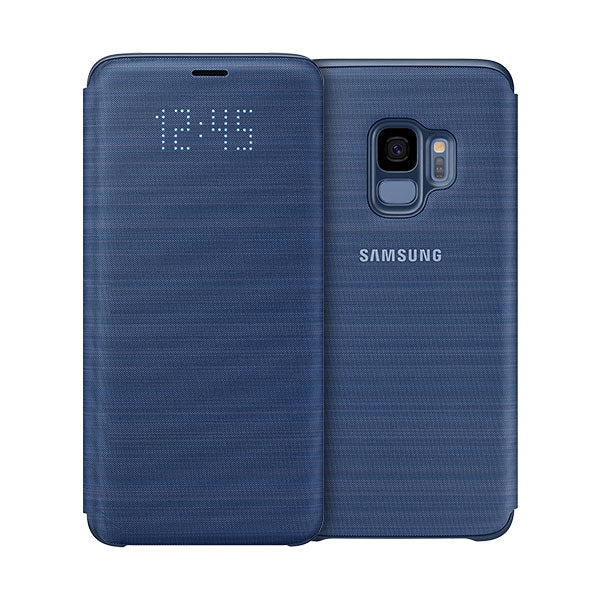 Samsung LED Wallet Cover For Samsung Galaxy S9 - Blue