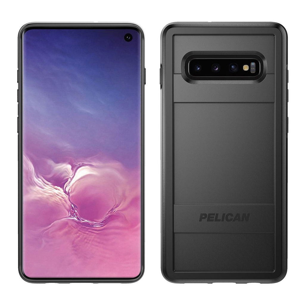 Pelican Protector Case For Samsung S10 - Black/Black