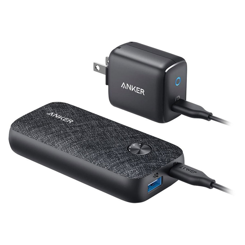 Anker Powercore PD Metro 18W High-Speed Charging Kit (Portble and Wall Charger  Set With USB-C) - Black