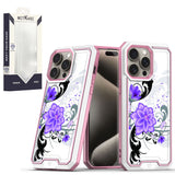 Metkase Premium Rank Design Fused Hybrid In Slide-Out Package For Motorola Moto G Play 2023 - Purple Lily