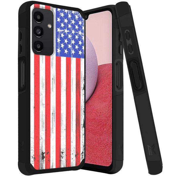 Hybrid (Magnet Mount Friendly) Case For Samsung A14 5G - Usa - Tough Strong Wild Flag