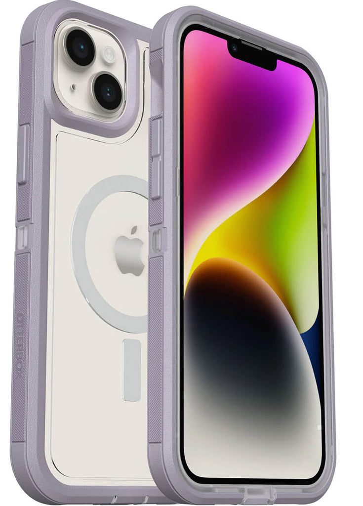 Otterbox Defender XT Clear Series Case For iPhone 14 Plus - Lavender Sky