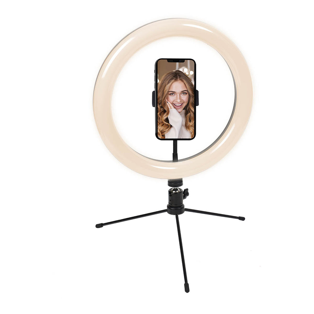 Cygnett V-Glamour 10" Selfie Ring Light With Tripod And Bluetooth Remote