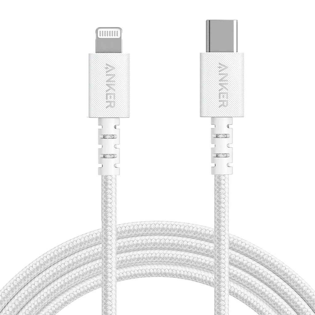 Anker PowerLine Select + USB-C with Lightning Connector, 10ft - White