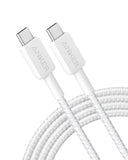 Anker 322 Braided USB-C To USB-C 3' Cable - White