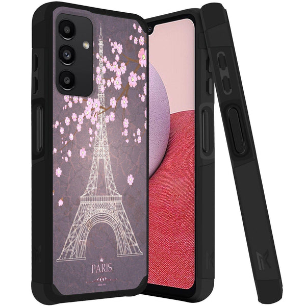 Hybrid (Magnet Mount Friendly) Case For Samsung A14 5G - Eiffel Tower - Tough Strong Wild Flag