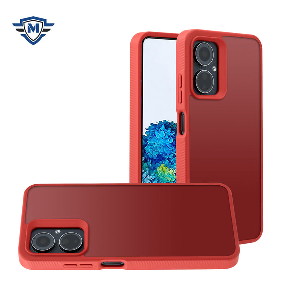 Metkase Dotted Edged Line Skin-Touch High Quality Hybrid In Slide-Out Package For Celero 3 - Red