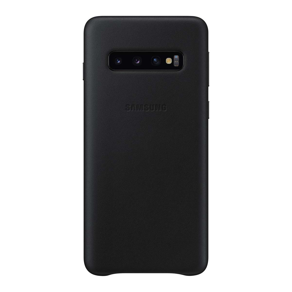 Samsung Leather Cover Case For S10 - Black