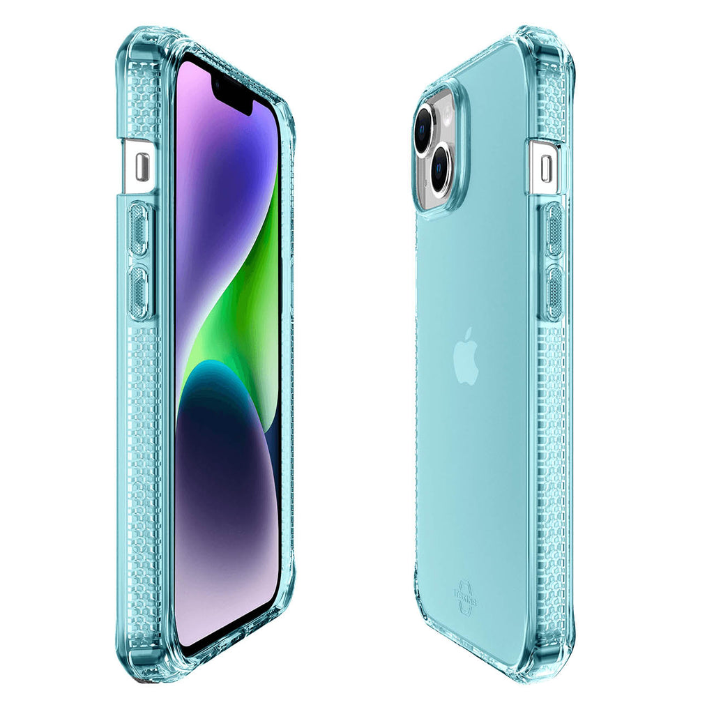 ITSKINS Spectrum Clear Case For iPhone 14 Plus (6.7") - Blue