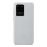 Samsung Leather Cover For Samsung Galaxy S20 Ultra - Silver