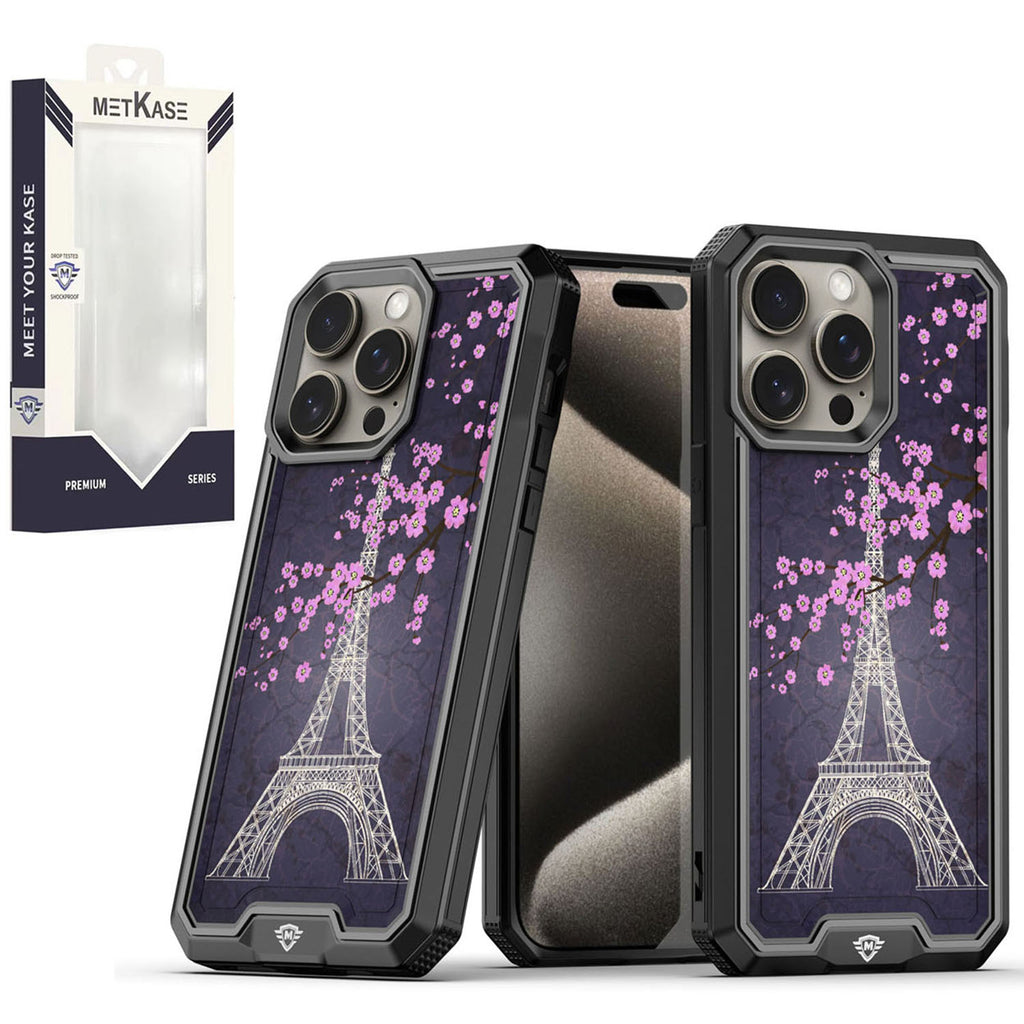 Metkase Premium Rank Design Fused Hybrid In Slide-Out Package For Motorola G Stylus 5G 2023 - Dark Grunge Eiffel Tower