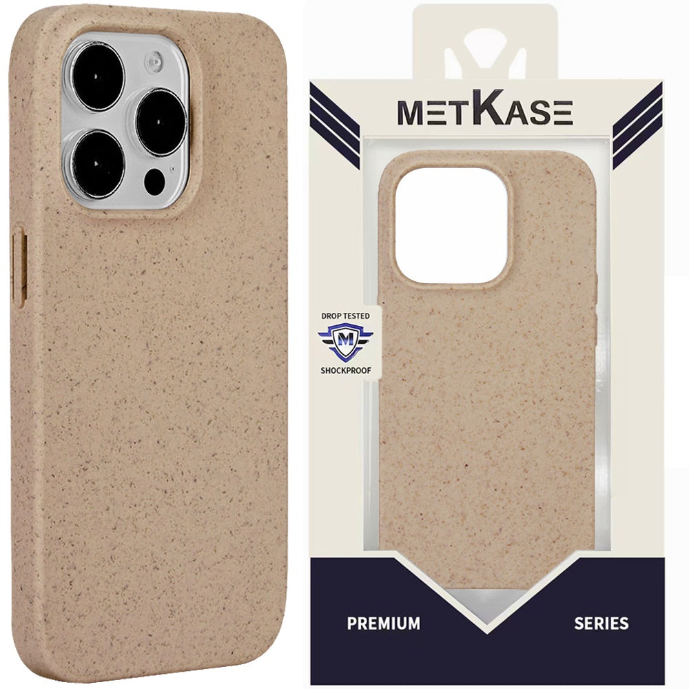 Metkase Bio-Degradable [Wheat Fiber Material] Design Case For iPhone 15 Pro Max - Original