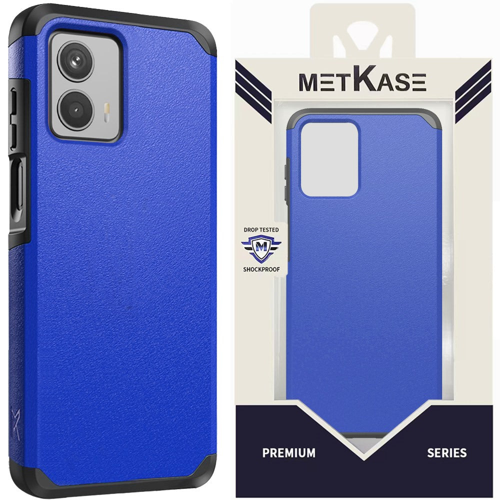 Metkase (Original Series) Tough Strong Shockproof Hybrid For Moto G 5G (2023) - Cool Blue