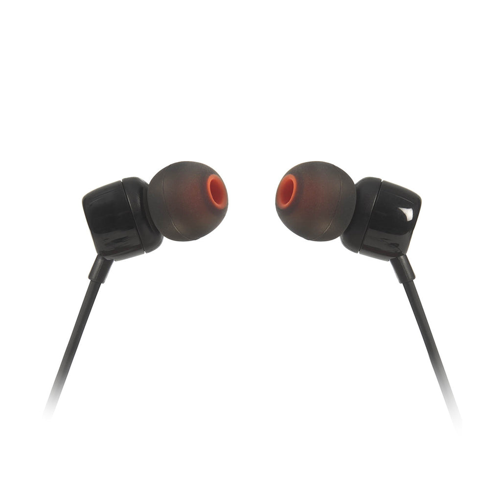JBL Tune 110 Wired In Ear Headphones Black C2 Wireless