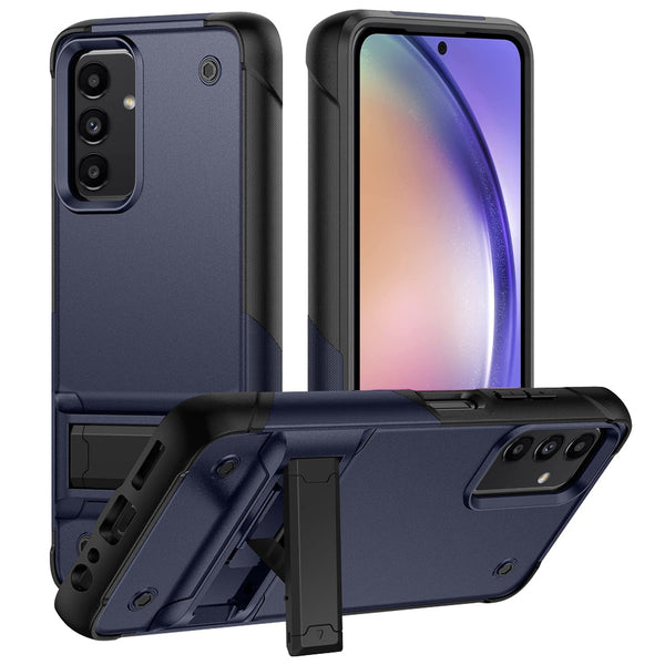 Hybrid Case For Samsung A54 5G - Blue - Thunder Kickstand
