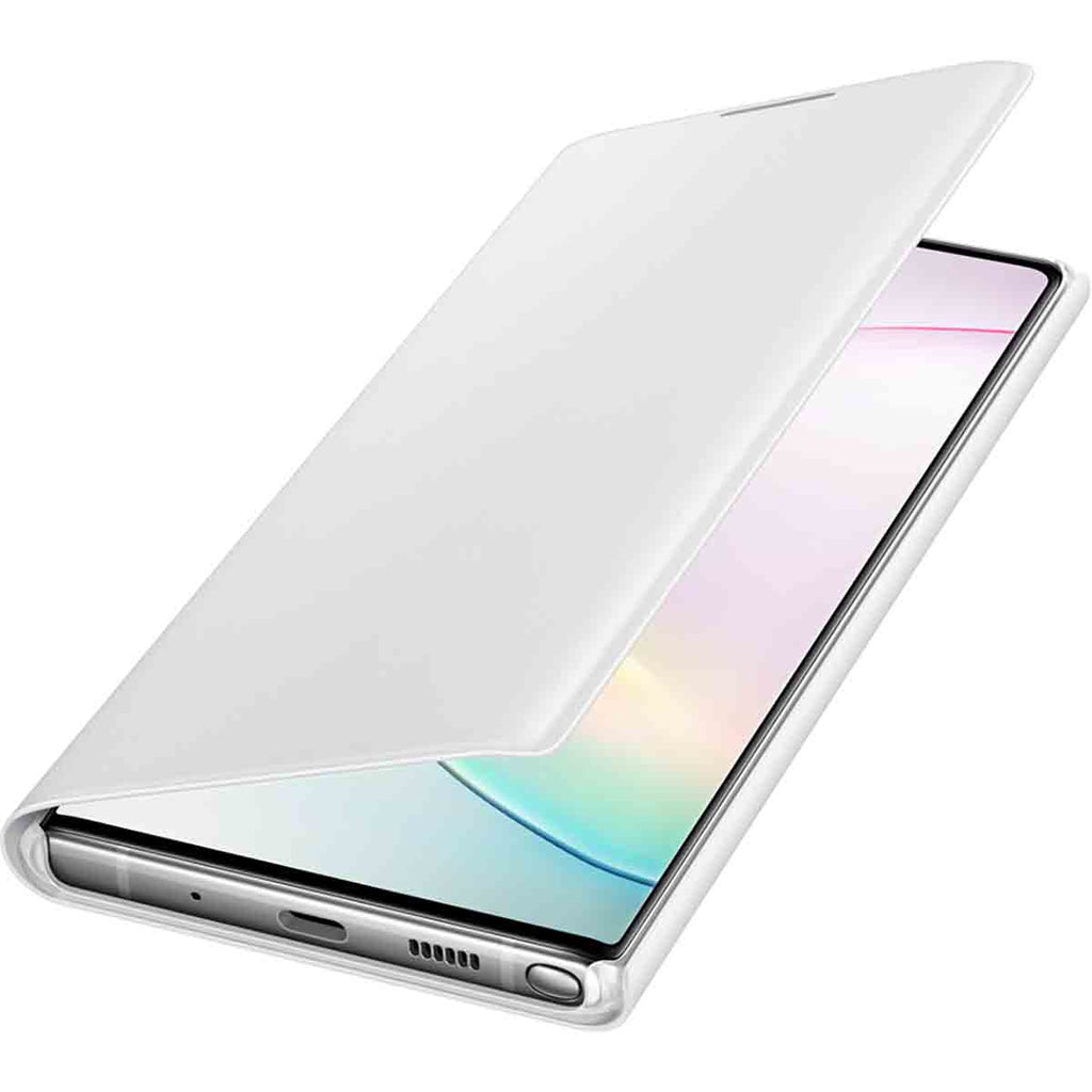 Samsung LED Wallet Cover For Galaxy Note 10 Plus - White