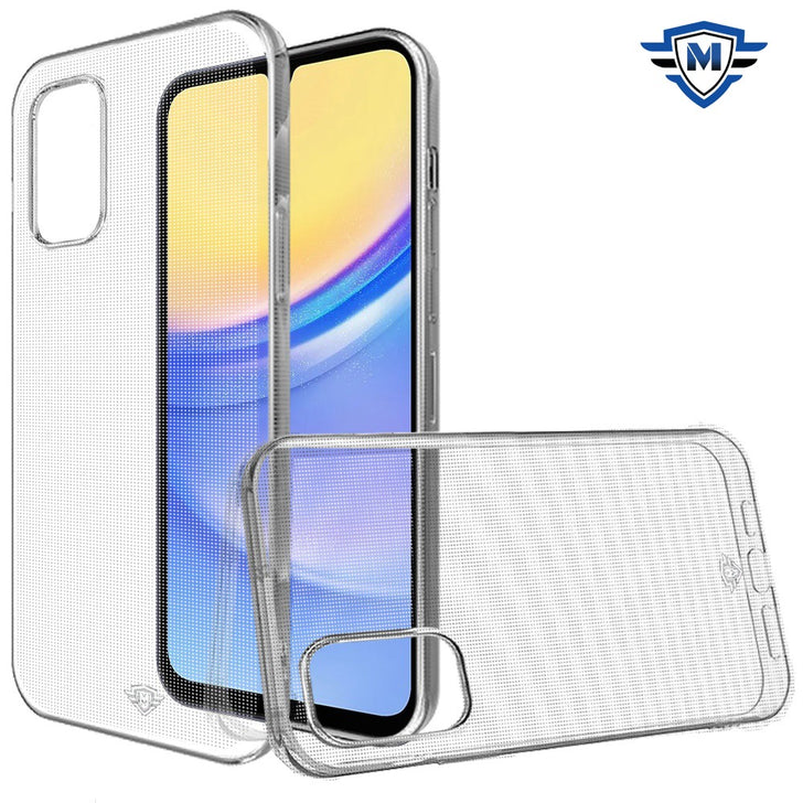 Metkase Shockproof Transparent Thick Tpu Case Cover In Premium Slide-Out Package For Samsung A25 5G - Clear