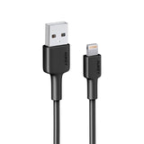 Aukey 0.9M Nylon Braided MFI USB-A to Lightning Cable - Black