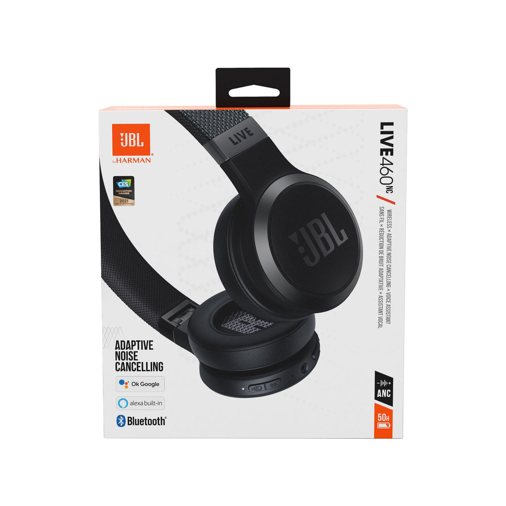 JBL Live 460NC Wireless On-Ear Headphones - Black – C2 Wireless