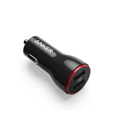 Anker Powerdrive 24W Dual USB-A Car Charger - Black