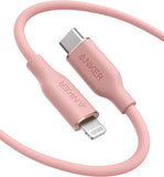 Anker Powerline III Flow 6' USB-C To Lightning Connector - Pink