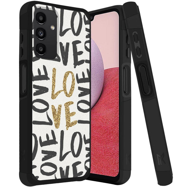Hybrid (Magnet Mount Friendly) Case For Samsung A14 5G - Love - Tough Strong Wild Flag