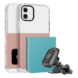 Nimbus9 Ghost 2 Pro Case For iPhone 11 / XR  - Rose Gold / Turquoise Blue