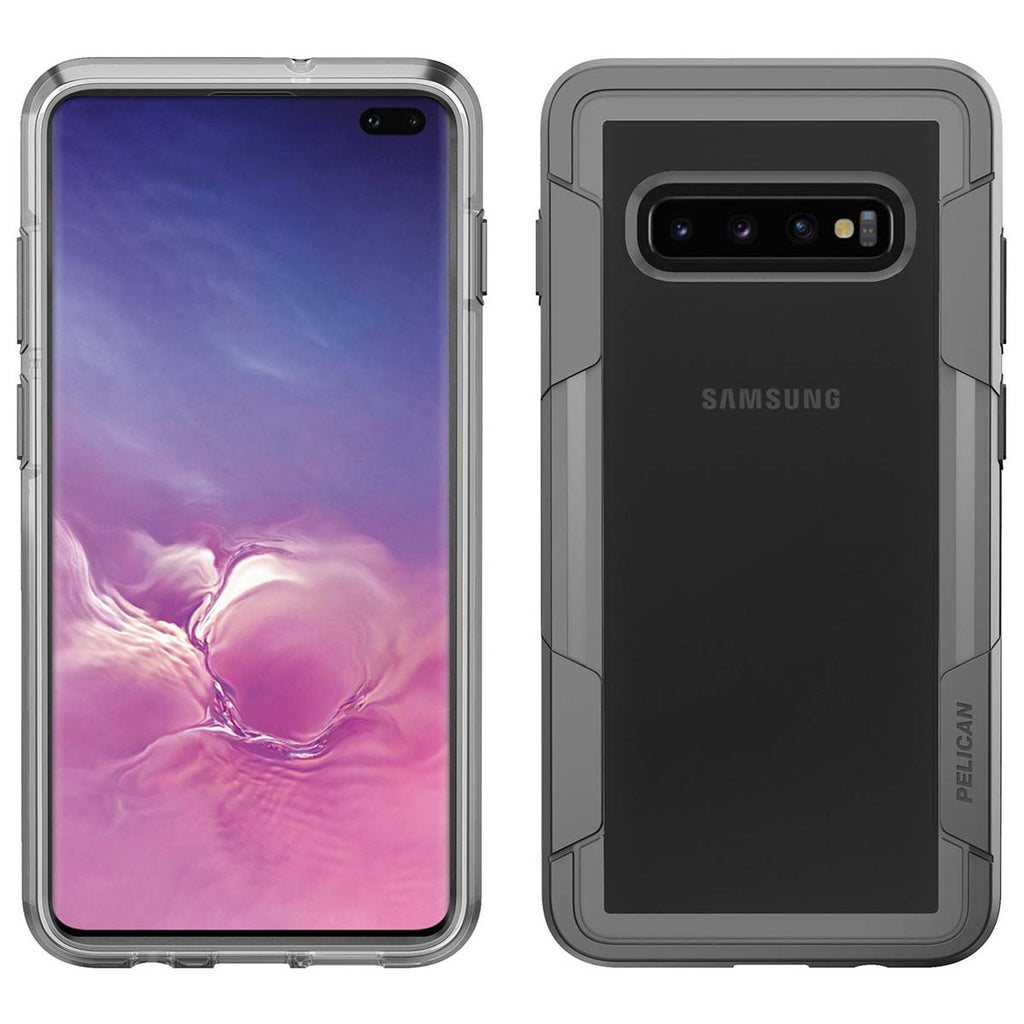 Pelican Voyager For Samsung Galaxy S10 Plus - Clear/Gray