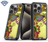 Metkase Premium Rank Design Fused Hybrid In Slide-Out Package For iPhone 11 (Xi6.1) - Antique Flower