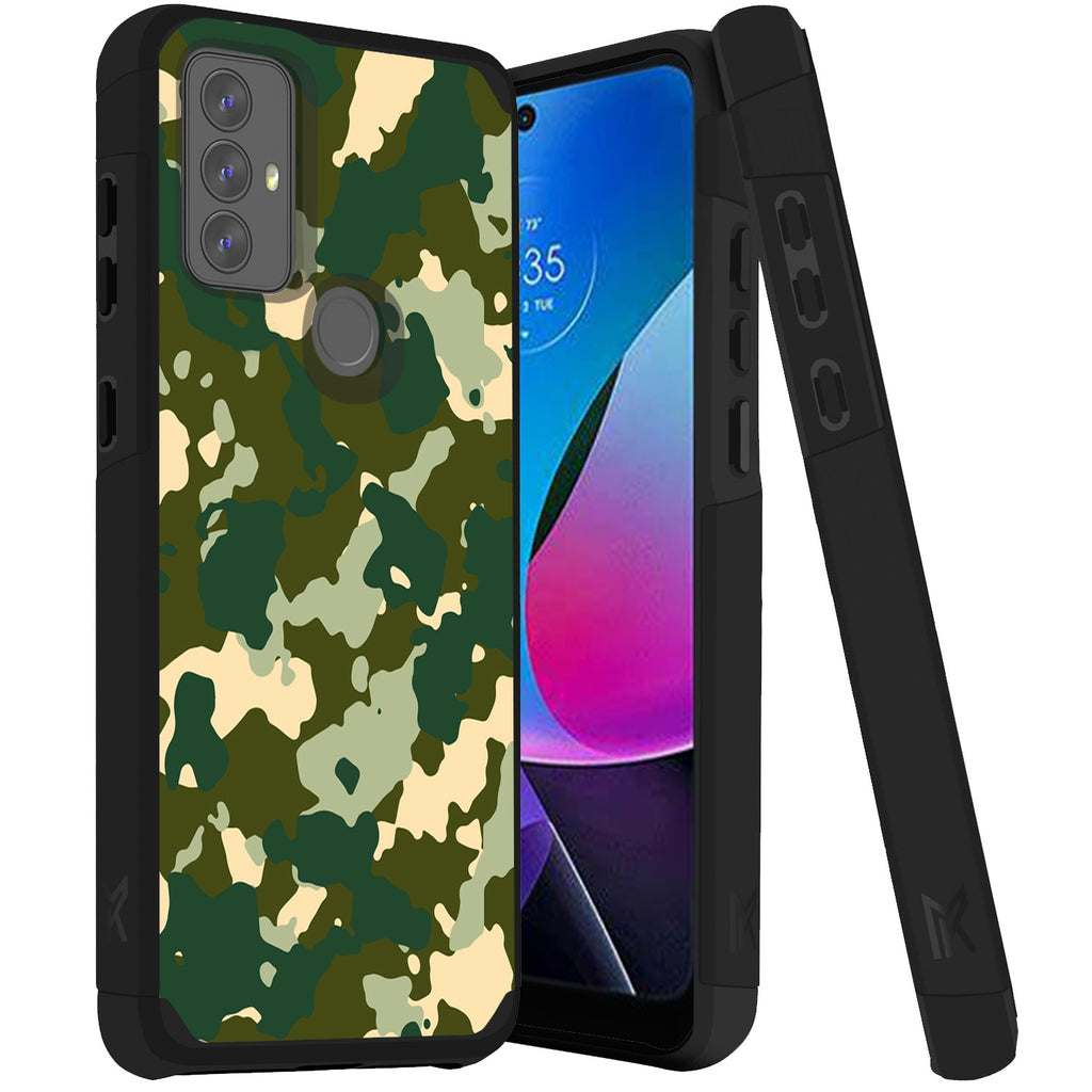 MetKase Tough Strong Hybrid (Magnet Mount Friendly) Case Cover For Moto G Play 2023 G Pure G Power (2022) - Camo