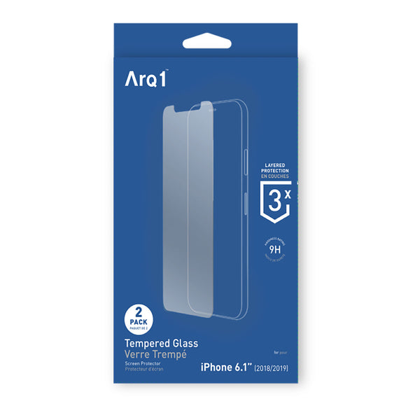 ARQ1 Tempered Glass Screen Protector For iPhone 11 - 2Pk