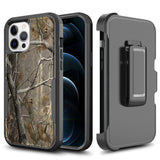 Hybrid Holster Case For iPhone 11 - Camo Branch - Commando Holster Kickstand Wild Flag