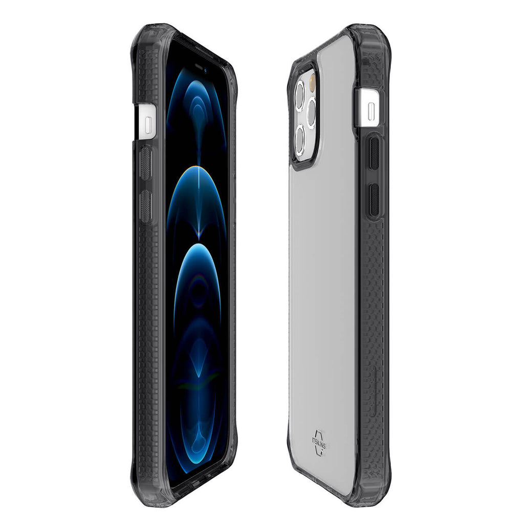 ITSKINS Hybrid Clear Case For iPhone 12 / 12 Pro - Black/Transparent
