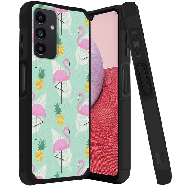 Hybrid (Magnet Mount Friendly) Case For Samsung A14 5G - Flamingo - Tough Strong Wild Flag