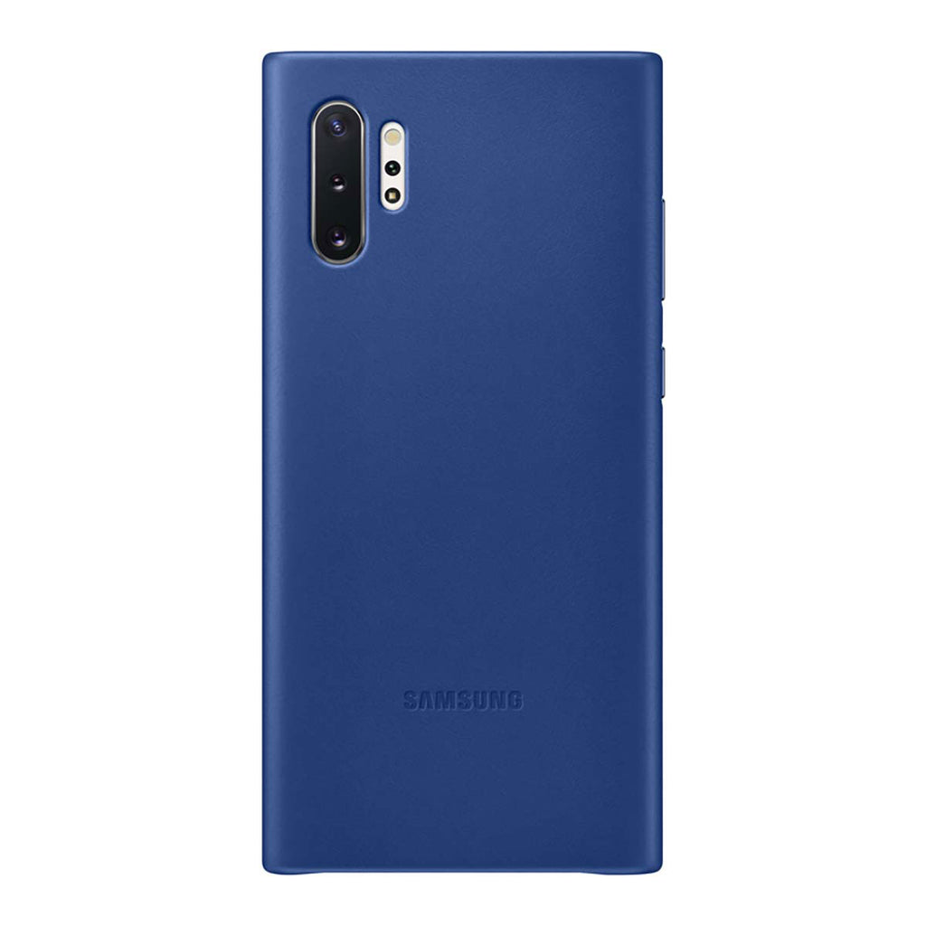 Samsung Leather Back Cover For Galaxy Note 10 Plus - Blue