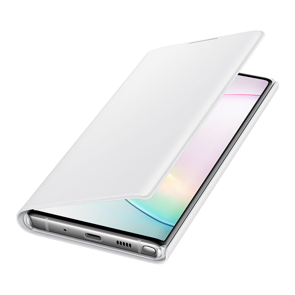 Samsung LED Wallet Cover For Galaxy Note 10 - White