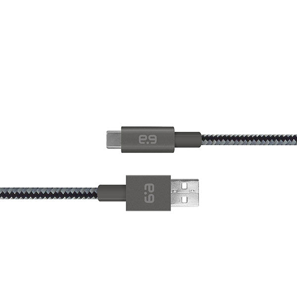 Puregear USB-C to USB-A Metallic Cable 4ft - Slate