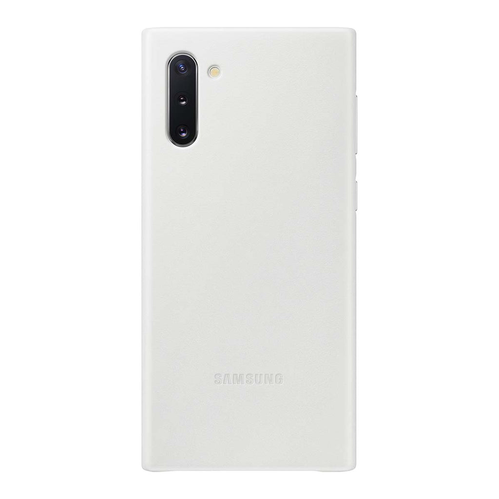 Samsung Leather Back Cover For Galaxy Note 10 - White
