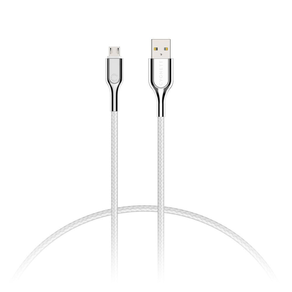 Cygnett Armoured Micro to USB-A Cable 1M -White